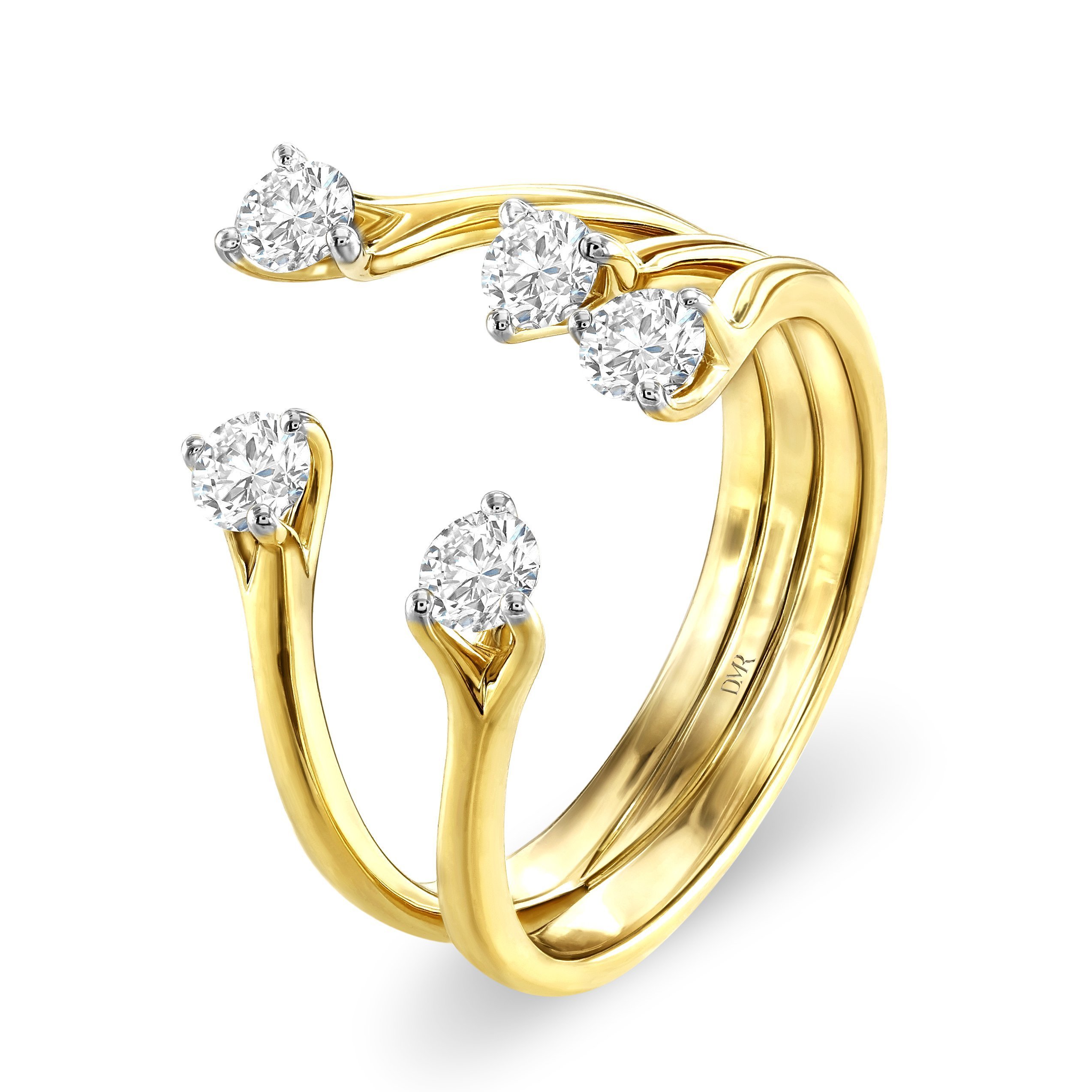 Embrace Yellow Gold Diamond Ring