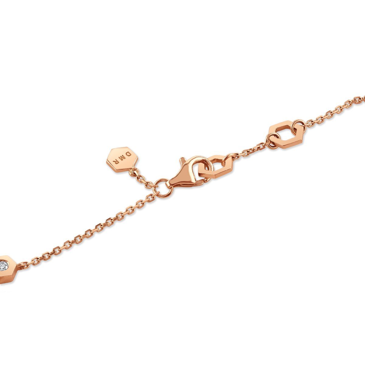 Honeycomb Rose Gold Diamond Bracelet