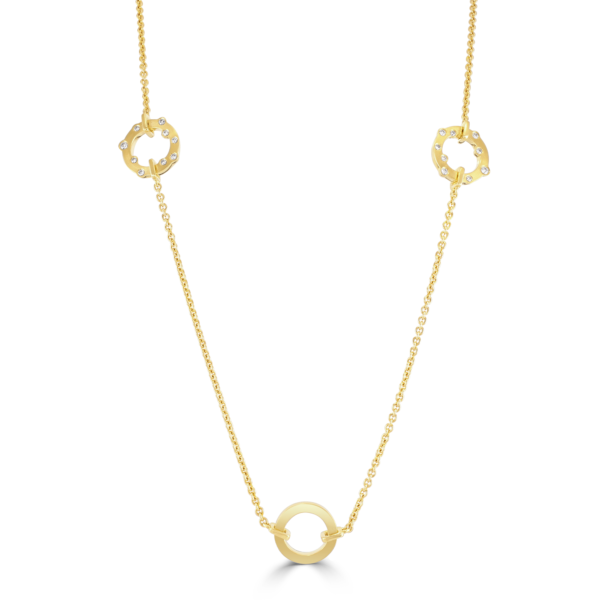 Cloud Nine Yellow Gold Diamond Sautoir Necklace