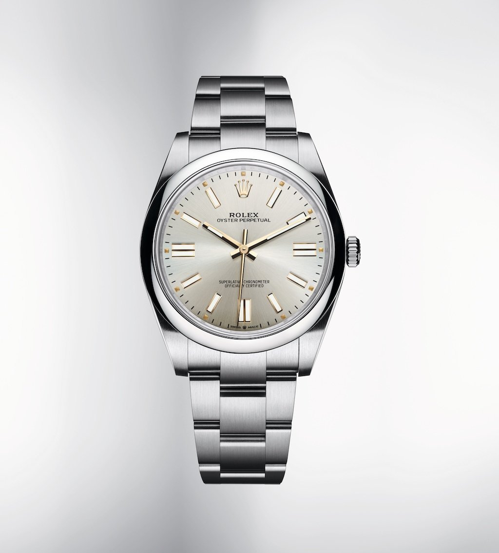 Rolex Oyster Perpetual 41 in osyersteel m124300-0001 at David M Robinson