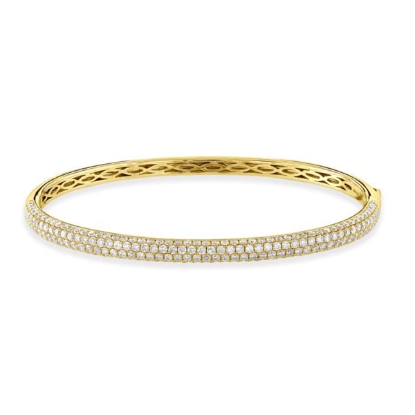 Yellow Gold Diamond Bangle