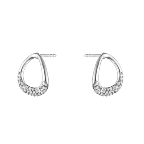 Offspring Sterling Silver & Pavé-Set Diamond Earrings
