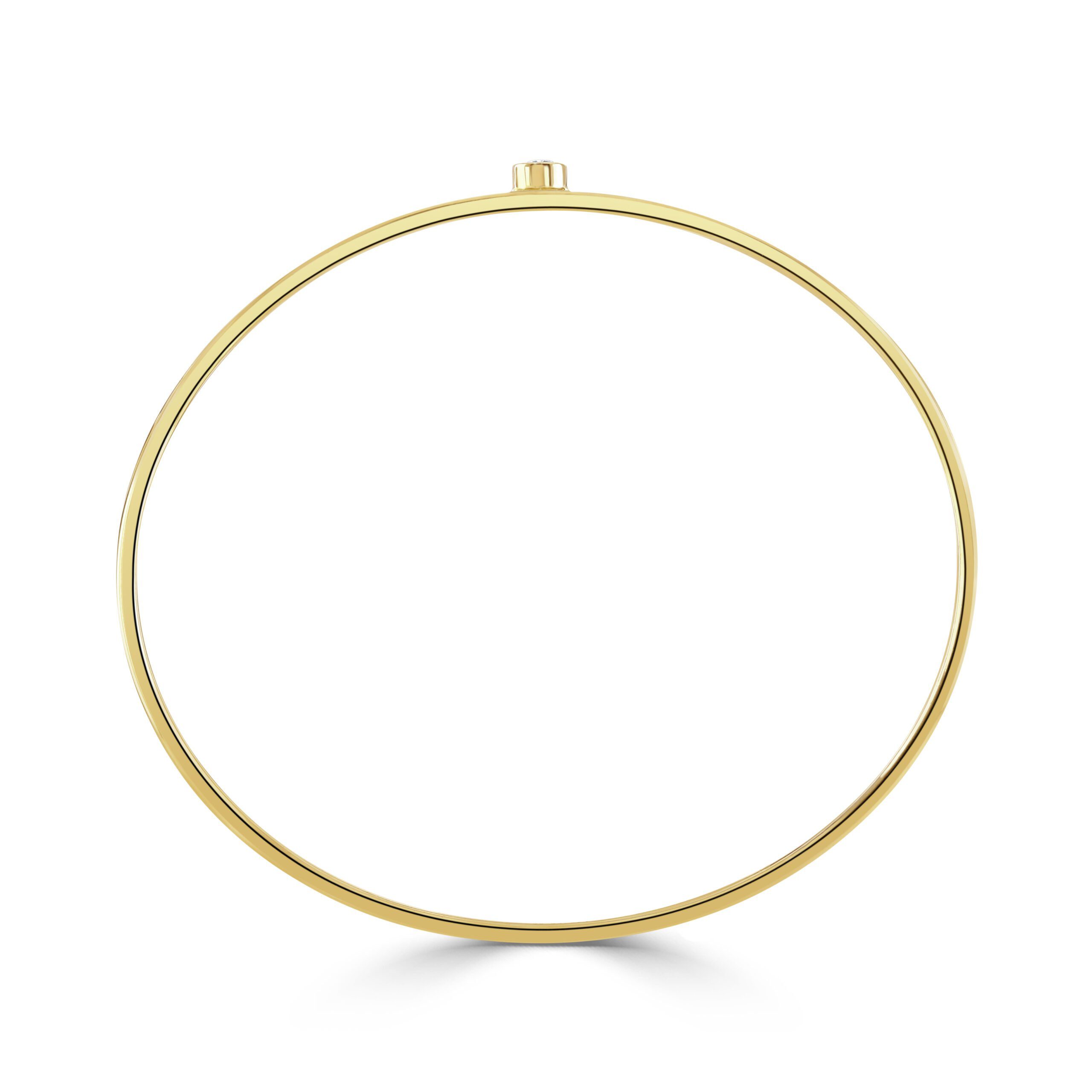 Diamond Classics Yellow Gold Pear Shape Diamond Bangle