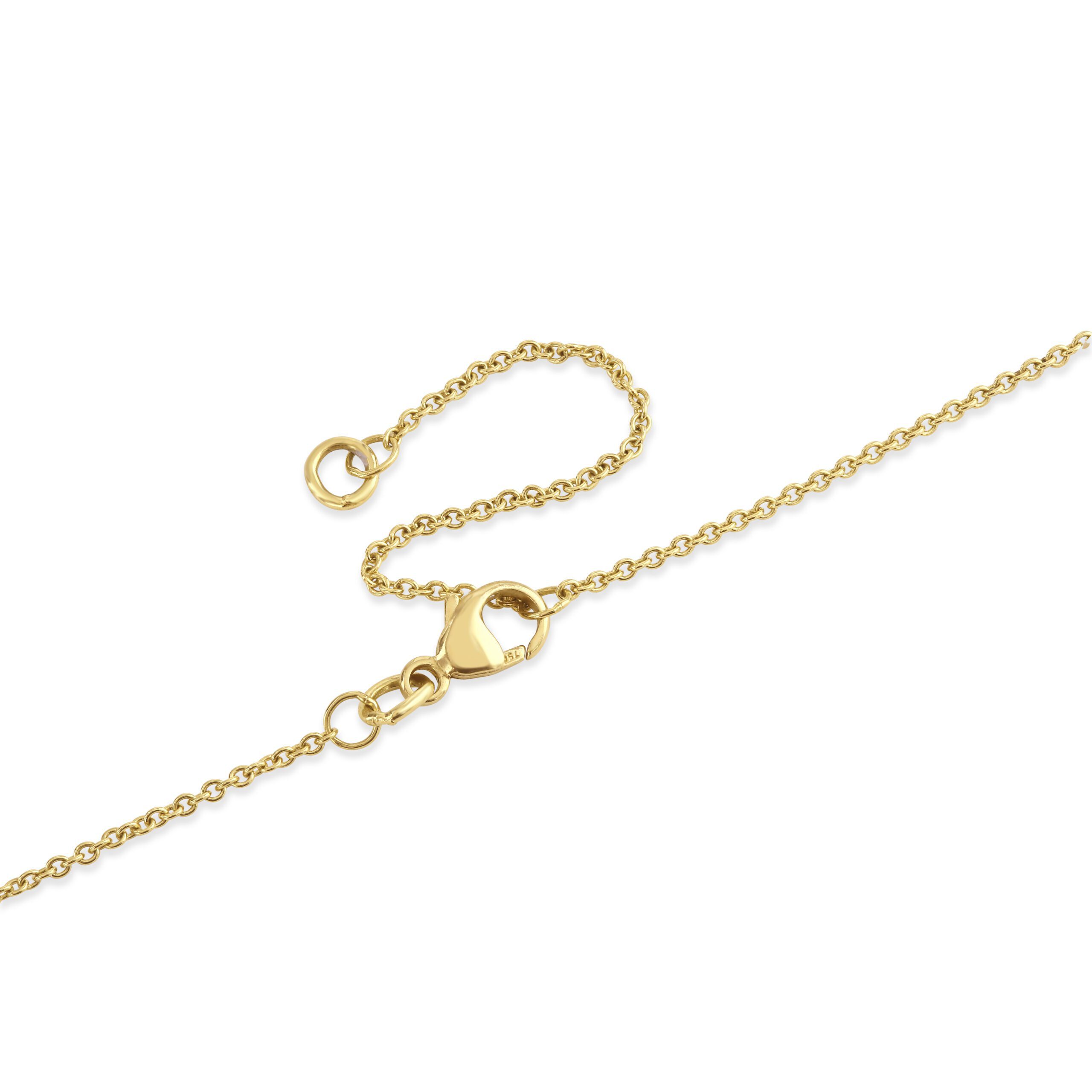 Diamond Classics Yellow Gold Bezel Set Diamond Pendant