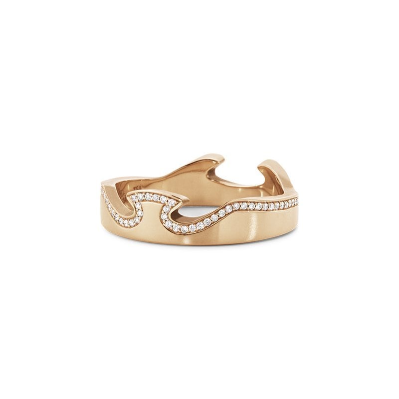 Fusion 18ct Rose Gold Diamond End Ring