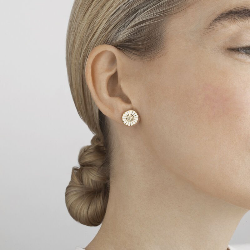 Daisy Gold Plated Diamond Earrings
