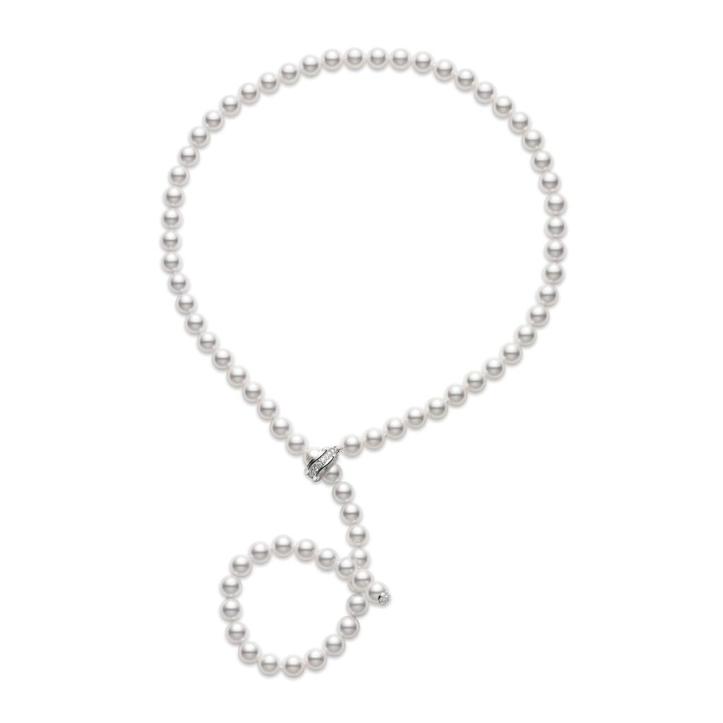 Mikimoto black discount pearl lariat necklace