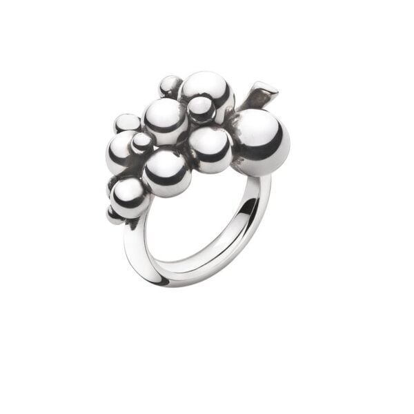 Moonlight Grapes Small Sterling Silver Ring