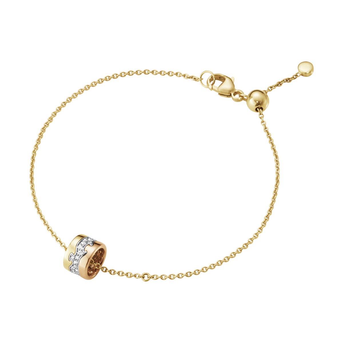 Fusion 18ct Gold and Diamond Bracelet