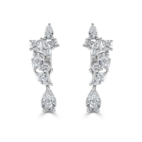 Cascade Diamond Drop Earrings