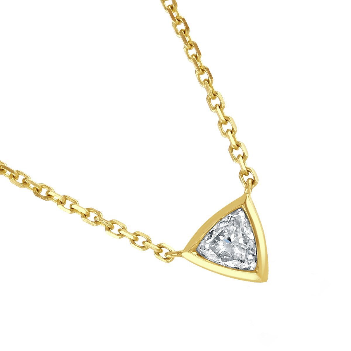 Aria Yellow Gold Diamond Pendant