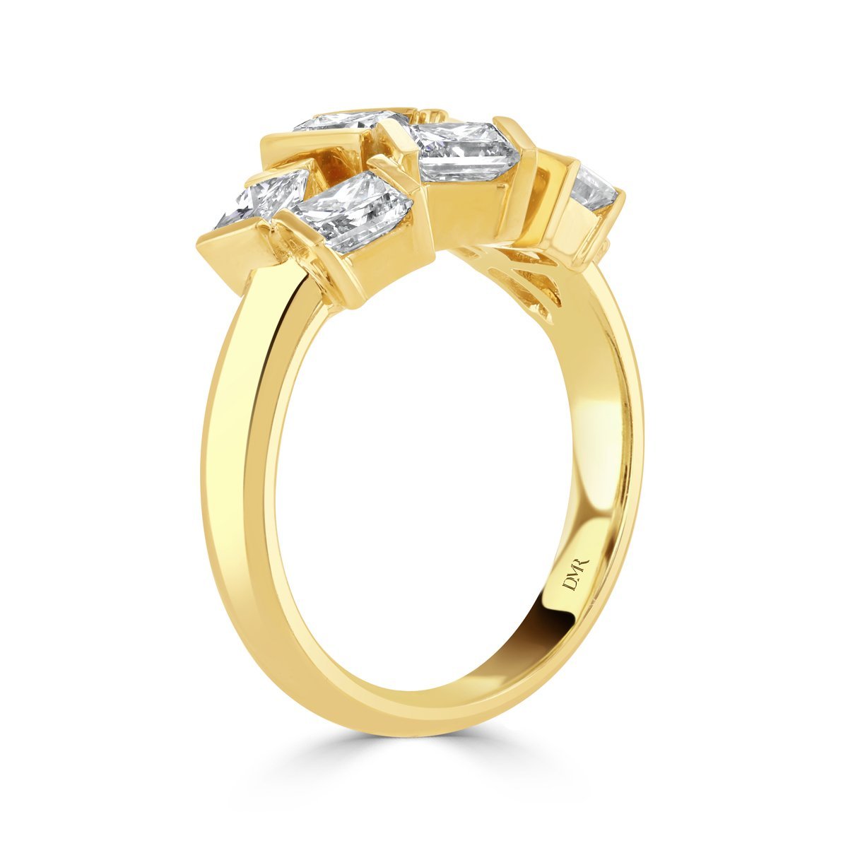 Hopscotch Yellow Gold Diamond Ring
