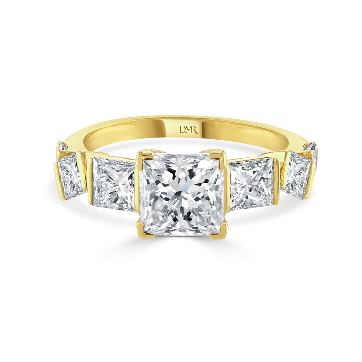 Hopscotch Yellow Gold Diamond Dress Ring