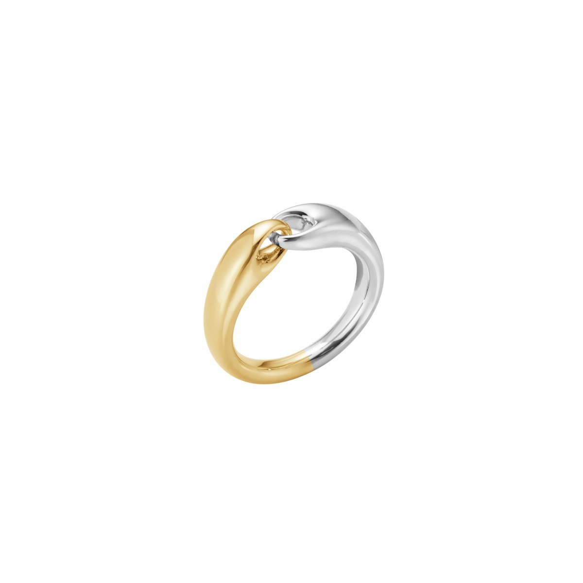 Reflect Silver and Yellow Gold Ring