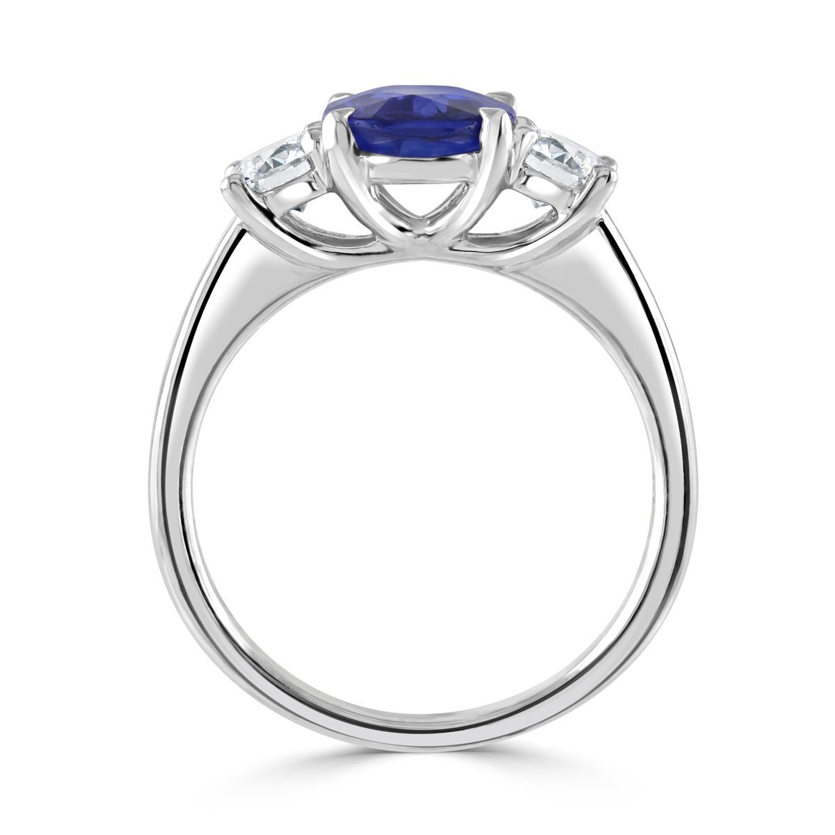 Oval Cut Sapphire & Diamond Ring