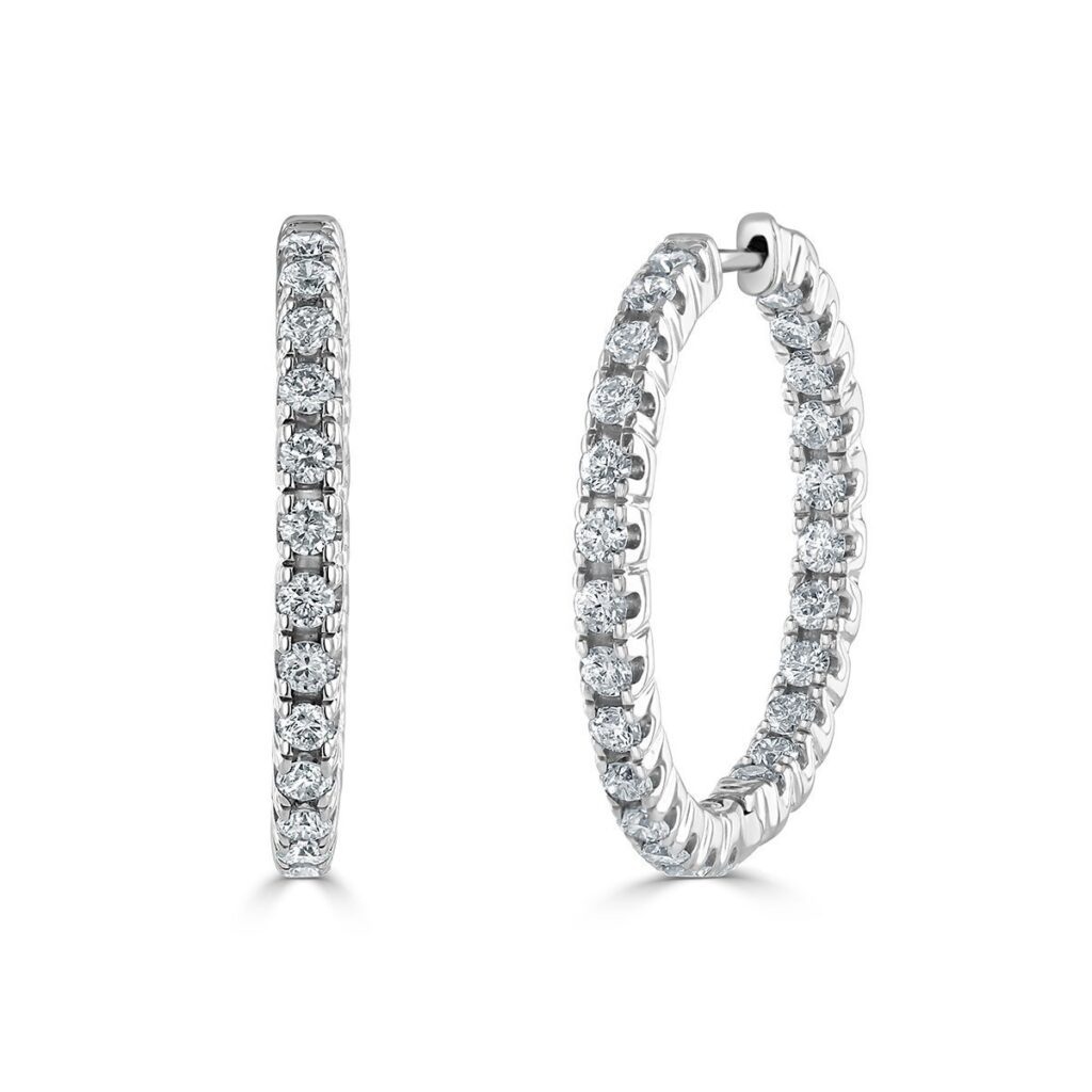 Diamond hot sale ring earrings