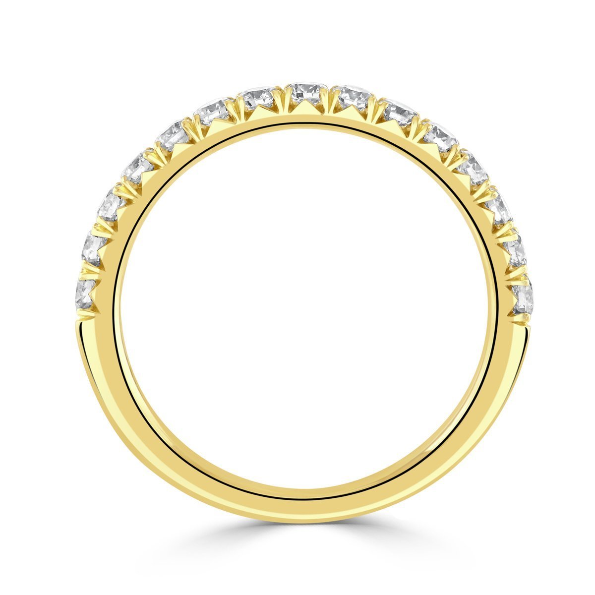 Round Cut Yellow Gold Diamond Ring