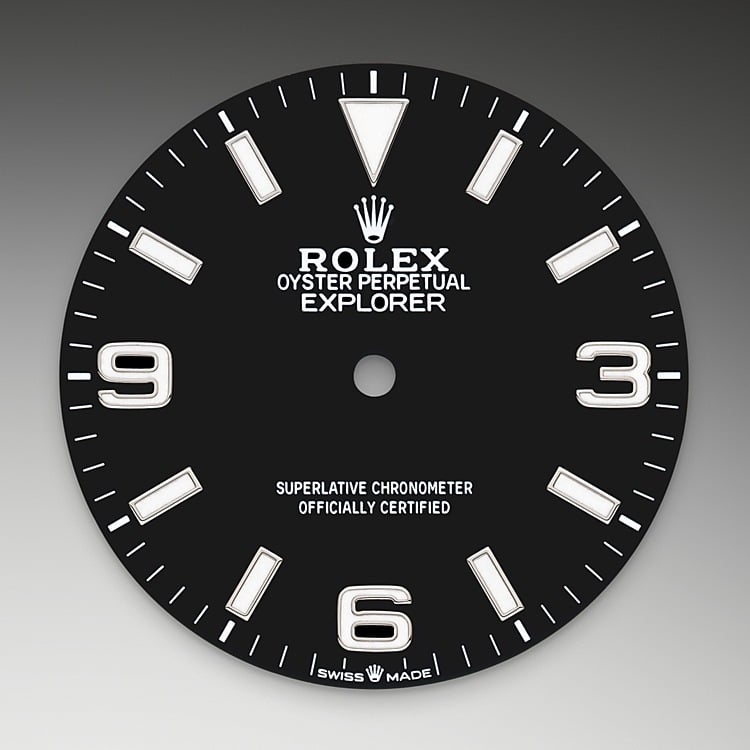 Rolex Explorer 40 black dial