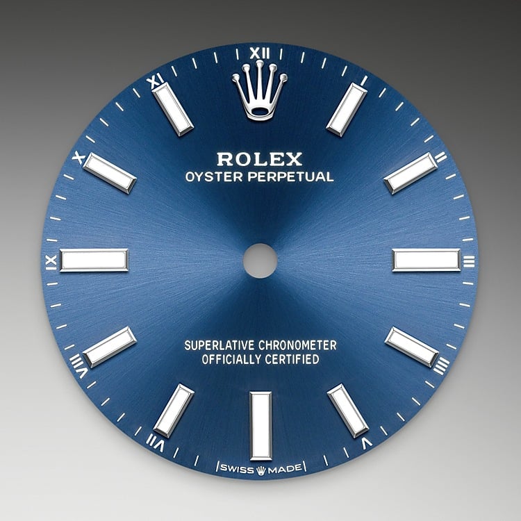 Rolex Oyster Perpetual 34 bright blue dial