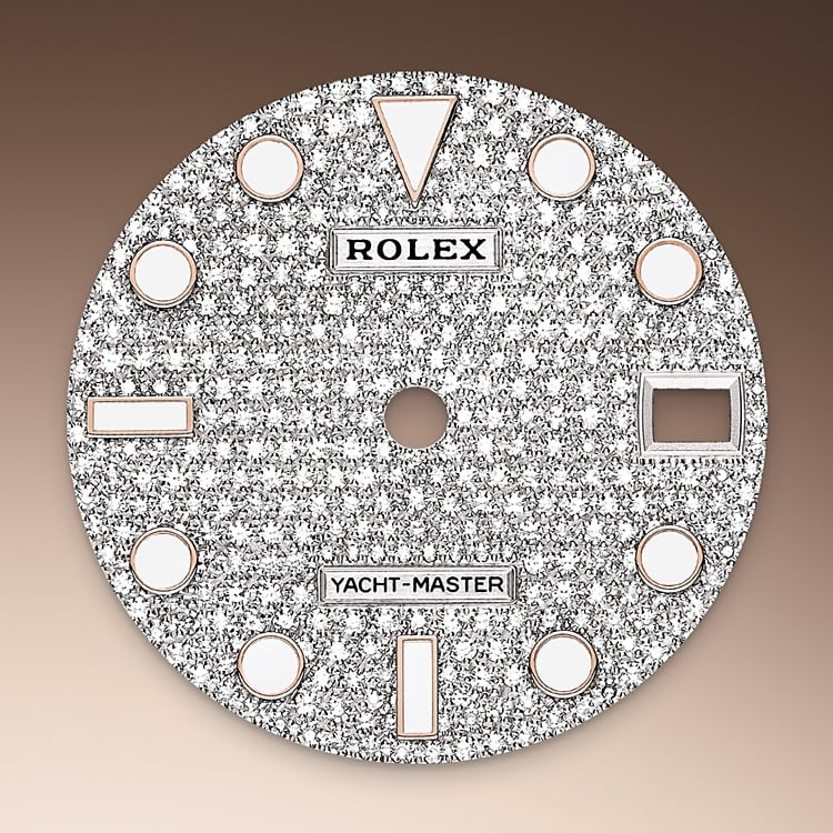 Rolex Yacht-Master 37 diamond-paved dial