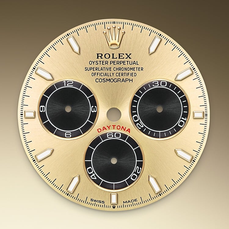 Rolex Cosmograph Daytona 40 gold and bright black dial