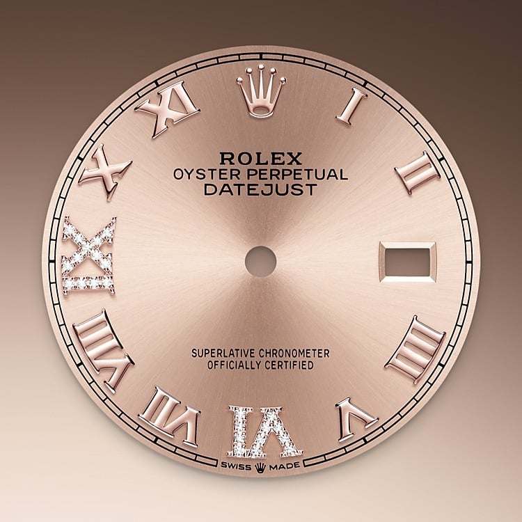 Rolex Datejust 36 rose-colour dial