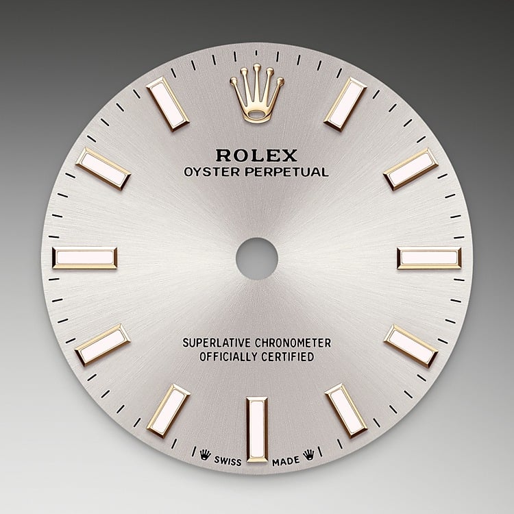 Rolex Oyster Perpetual 28 silver dial