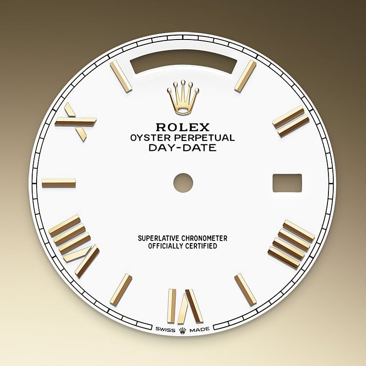 Rolex Day-Date 40 white dial