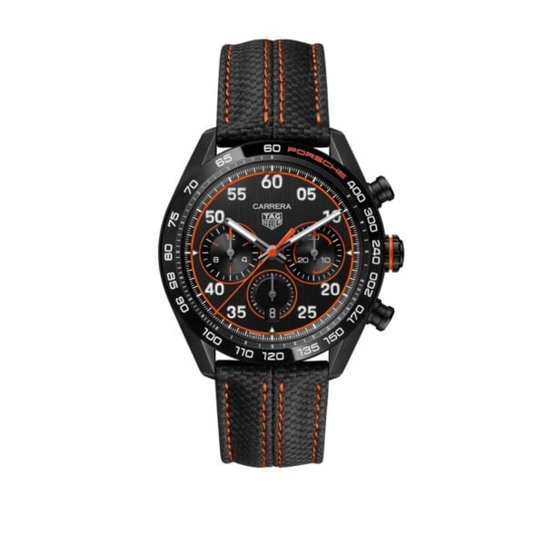 Carrera x Porsche Orange Racing Chronograph 44mm Watch