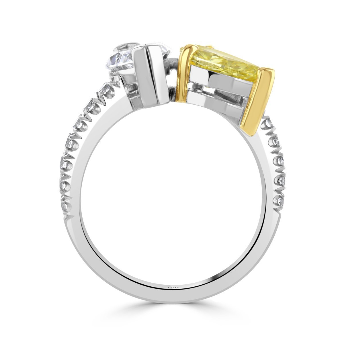 Toi et Moi Platinum & Yellow Gold Diamond Ring