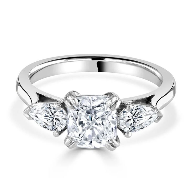 unique cushion cut diamond engagement rings at DMR