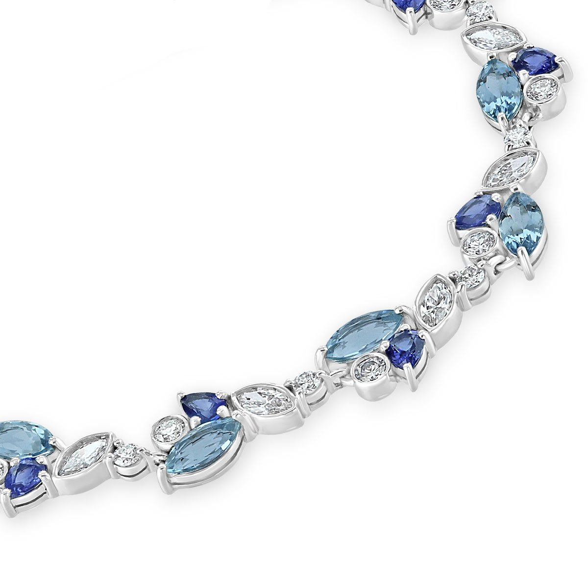 Santa Maria Aquamarine and Diamond Bracelet