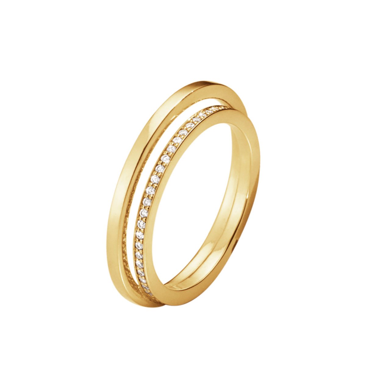 Halo Yellow Gold Diamond Ring