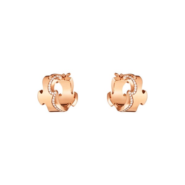 Fusion Rose Gold Small Hoop Earrings