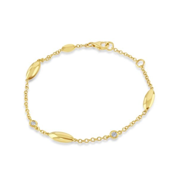 Amalfi Yellow Gold Diamond Bracelet