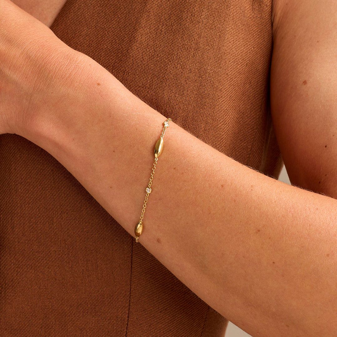 Amalfi Yellow Gold Diamond Bracelet