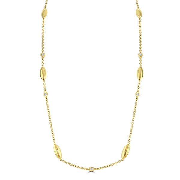 Amalfi Yellow Gold Diamond Necklace