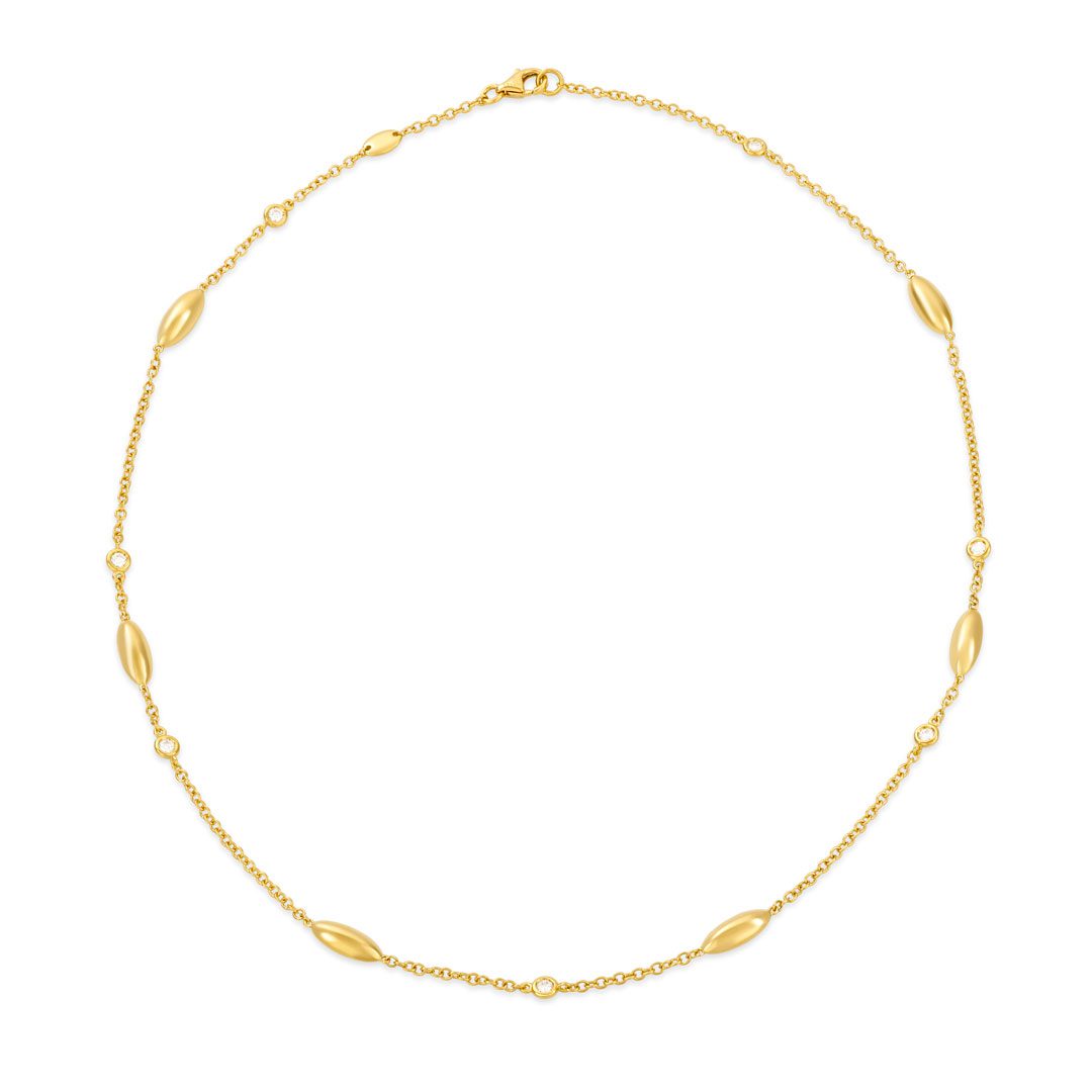 Amalfi Yellow Gold Diamond Necklace