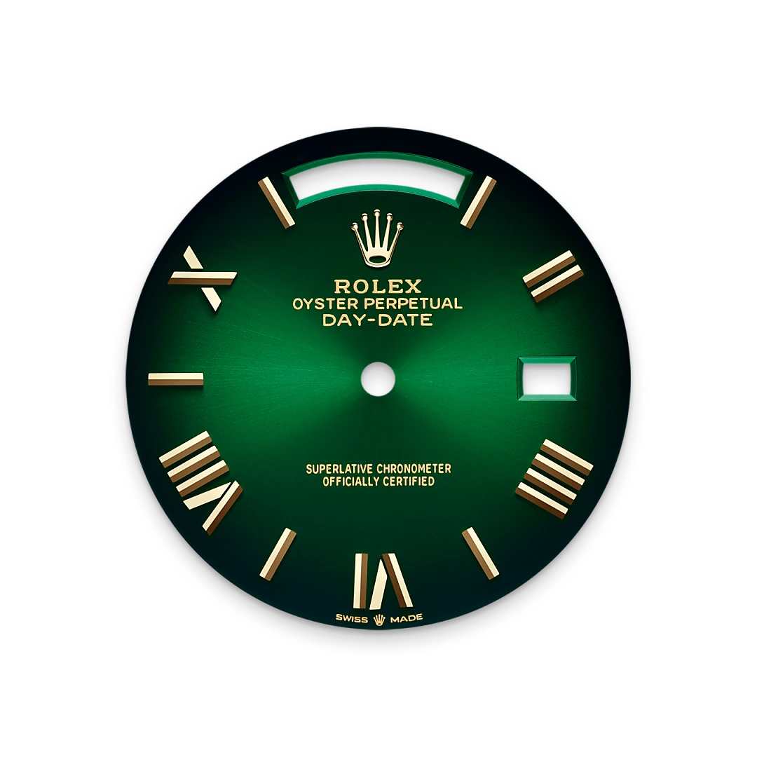 Green ombré dial