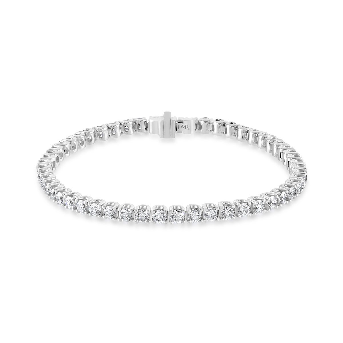 White Gold Round Brilliant Cut Diamond Tennis Bracelet