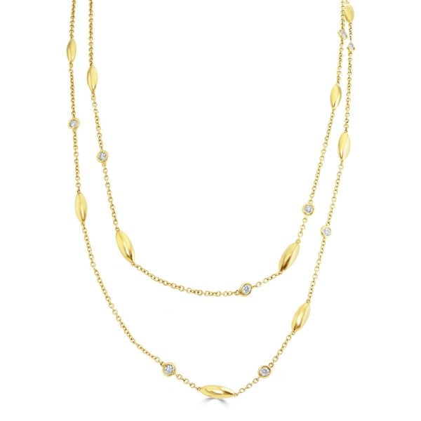 Amalfi Yellow Gold Diamond Necklace