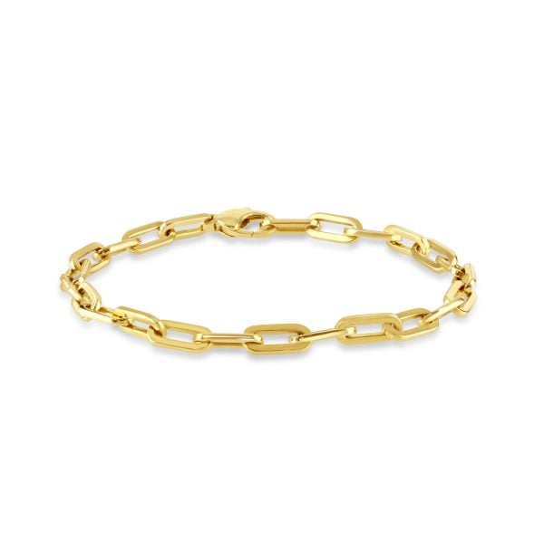 Giallo Polished Yellow Gold Link Bracelet