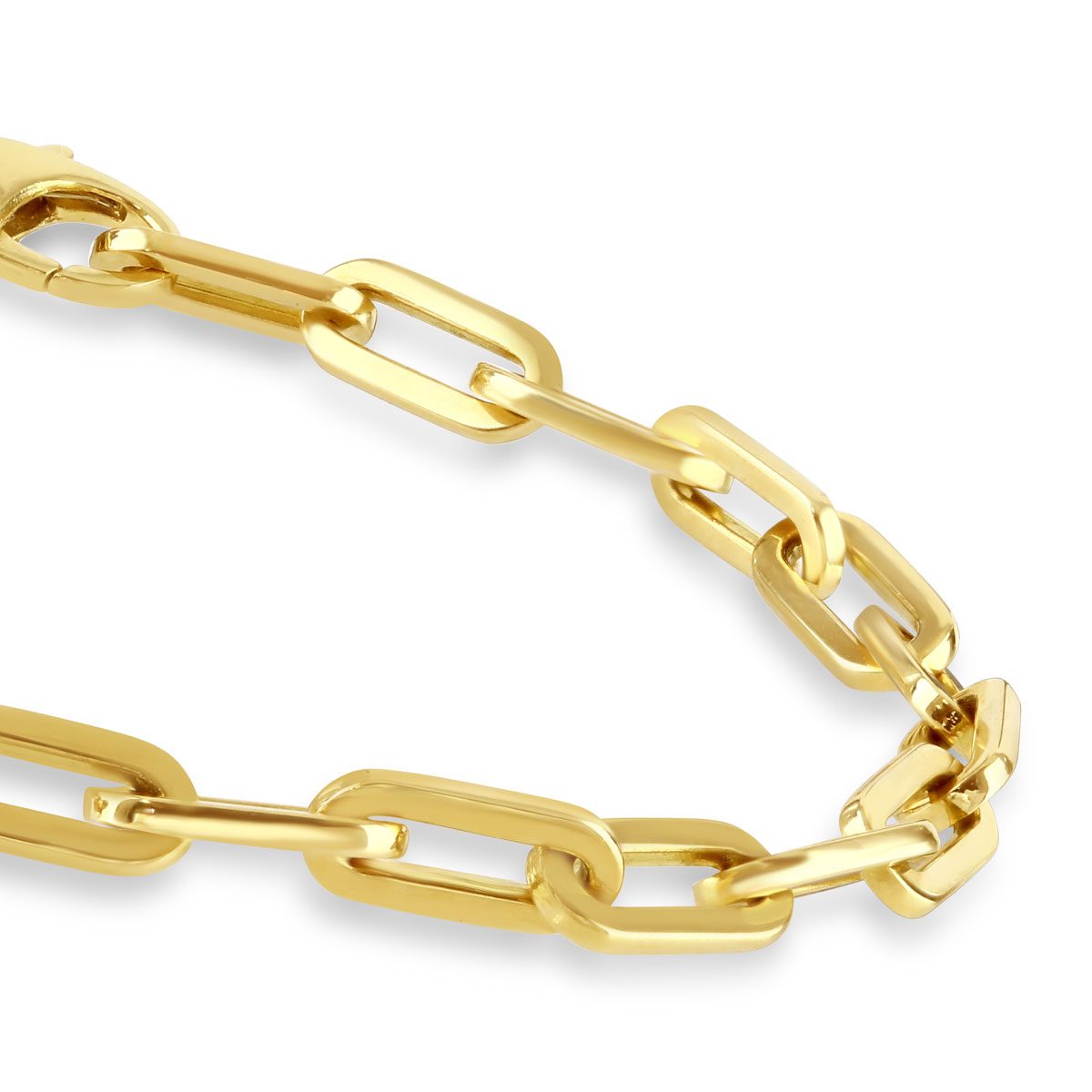 Giallo Polished Yellow Gold Link Bracelet