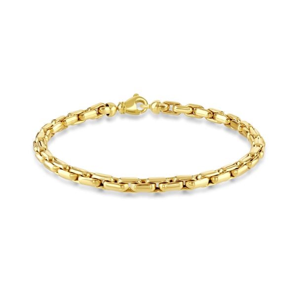 Giallo Polished Yellow Gold Link Bracelet