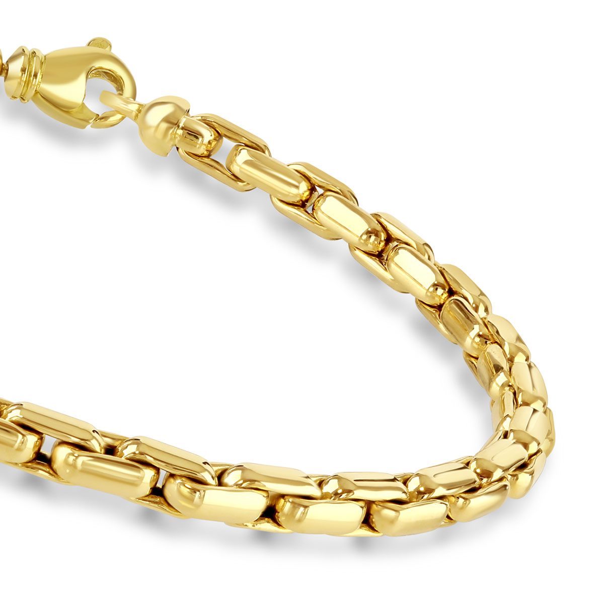 Giallo Polished Yellow Gold Link Bracelet