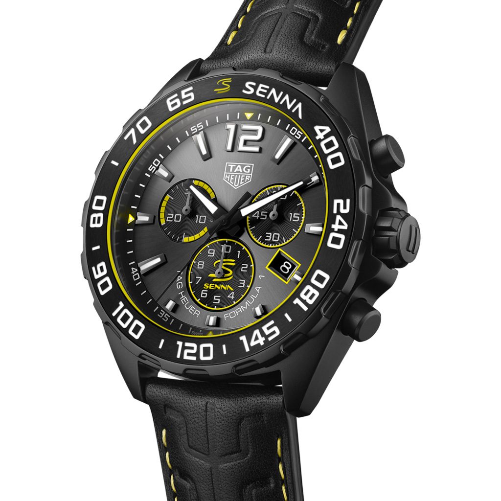 Formula 1 Chronograph x Senna 43mm Steel Quartz Watch