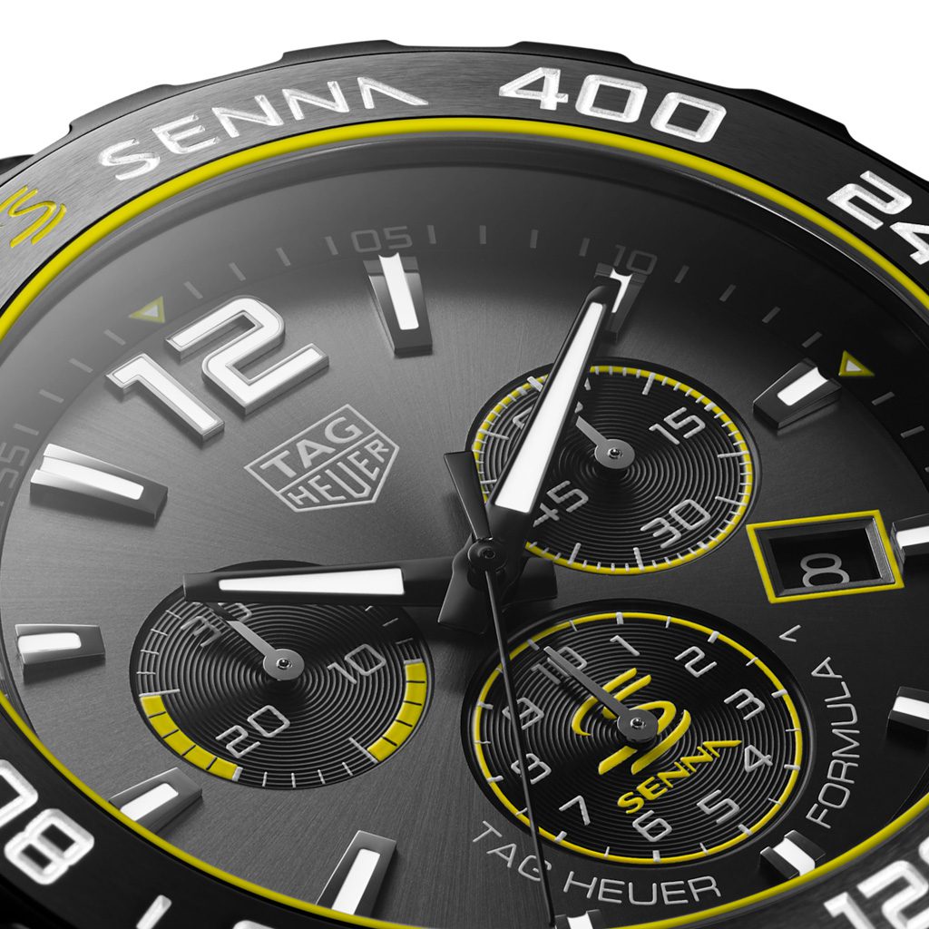 Formula 1 Chronograph x Senna 43mm Steel Quartz Watch