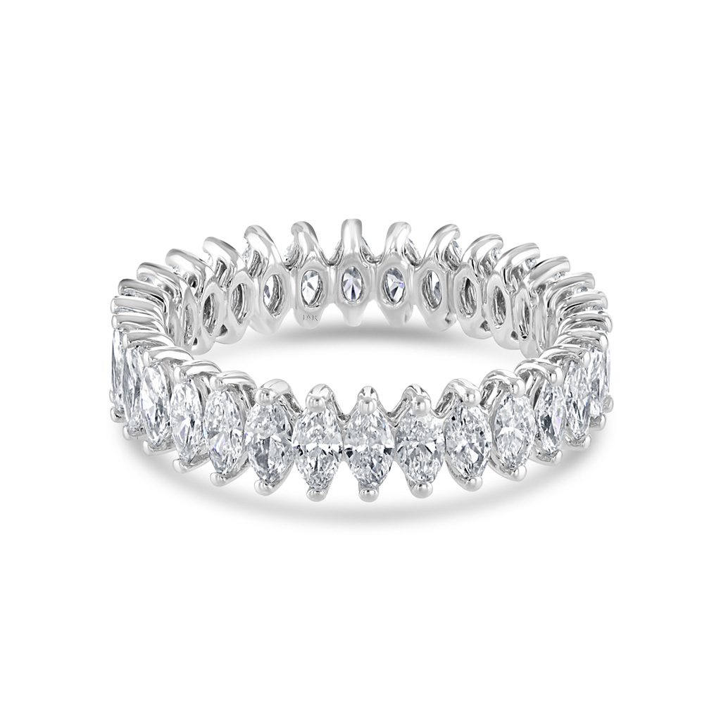 Platinum Marquise Diamond Full Eternity Ring