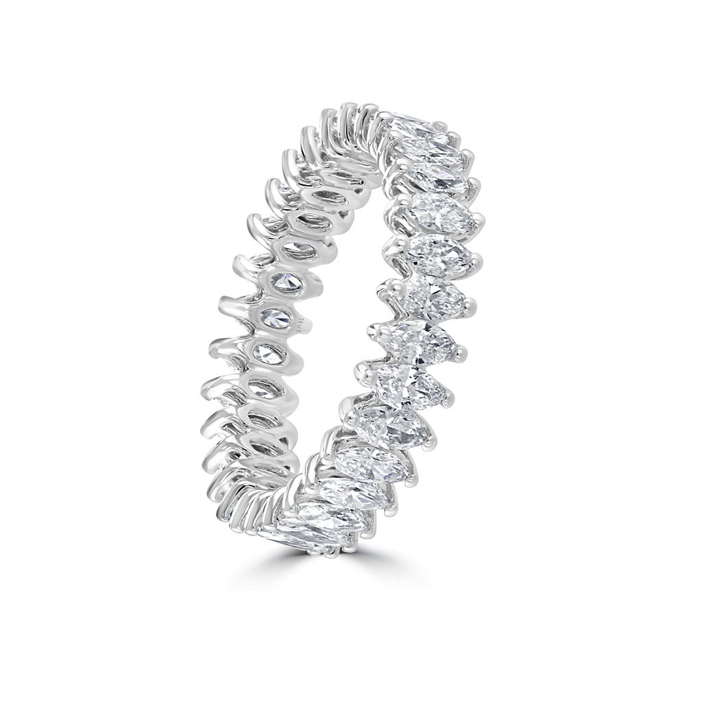 Platinum Marquise Diamond Full Eternity Ring