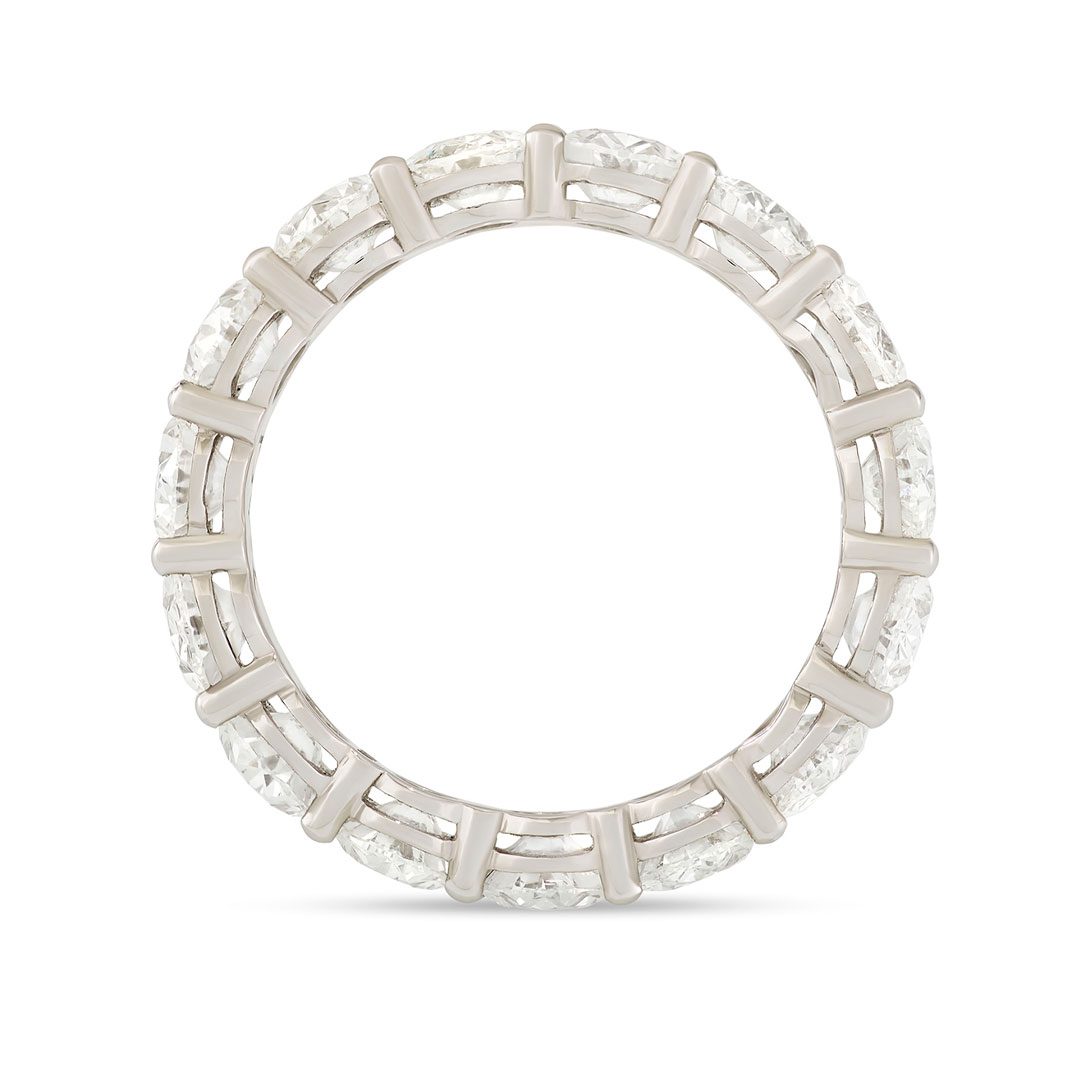 Platinum Oval Cut Diamond Full Eternity Ring Platinum Oval Cut Diamond Full Eternity Ring